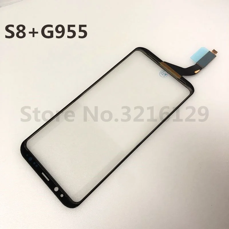 S8+ ЖК сенсорный экран передняя стеклянная линза+ поляризационные с сенсорным шлейфом Замена для samsung galaxy S8 Plus G955 G955F