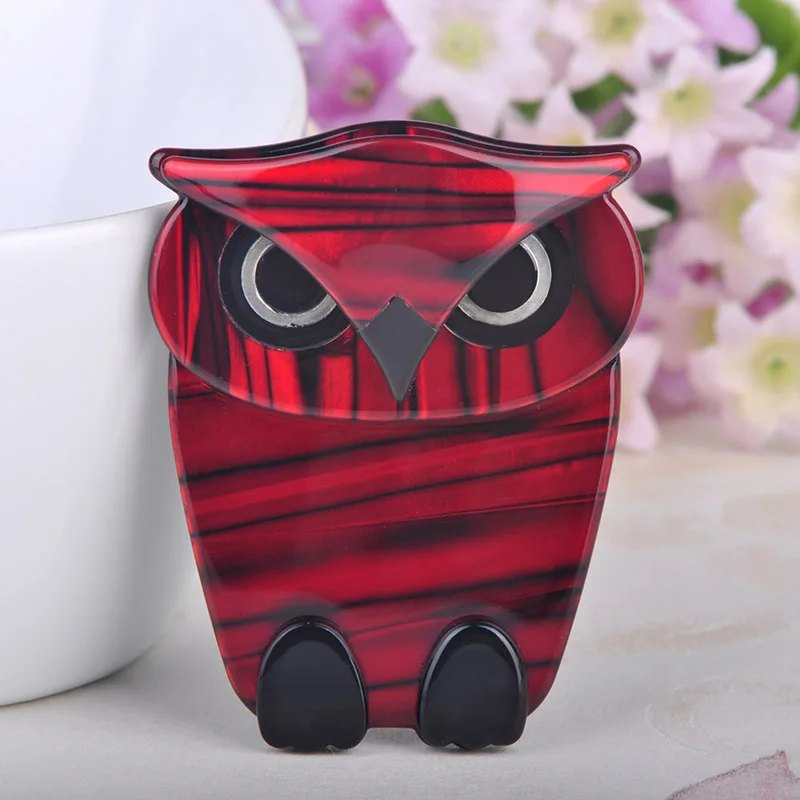 Новая роскошная брошь в виде совы акриловая булавки для ювелирных изделий