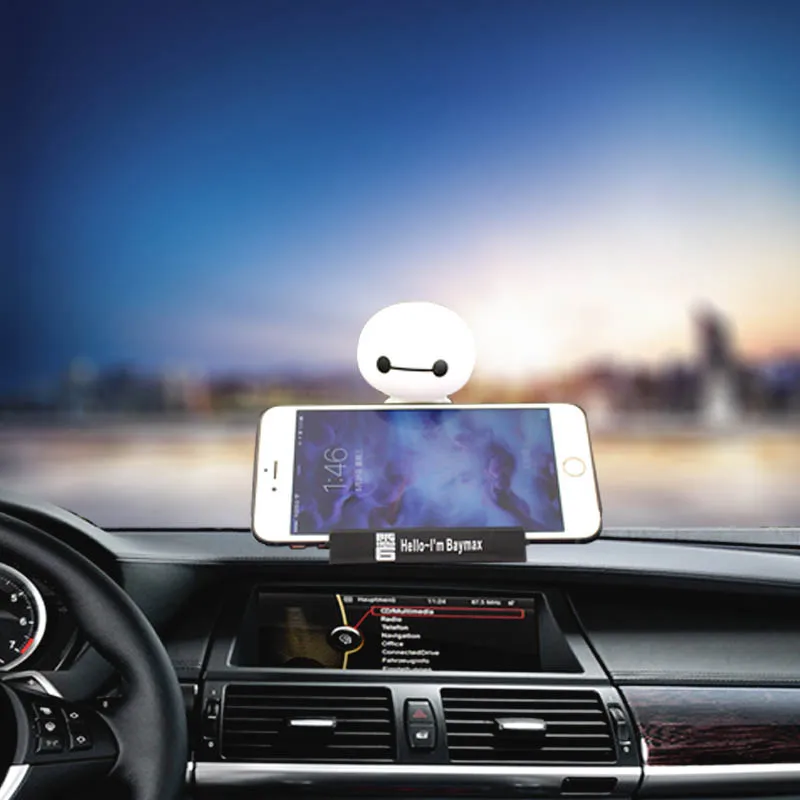 Baymax Автомобильные украшения ABS Материал креативный Авто мультфильм качающаяся