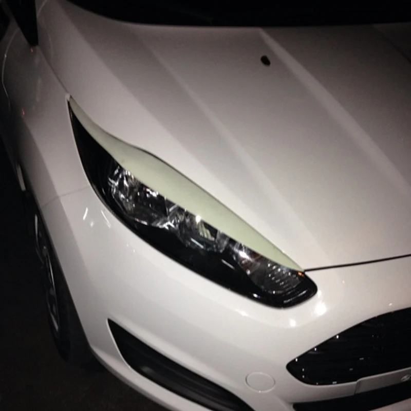 FRP праймер Автомобильные фары брови крышка отделка наклейка для Ford Fiesta MK8 2013