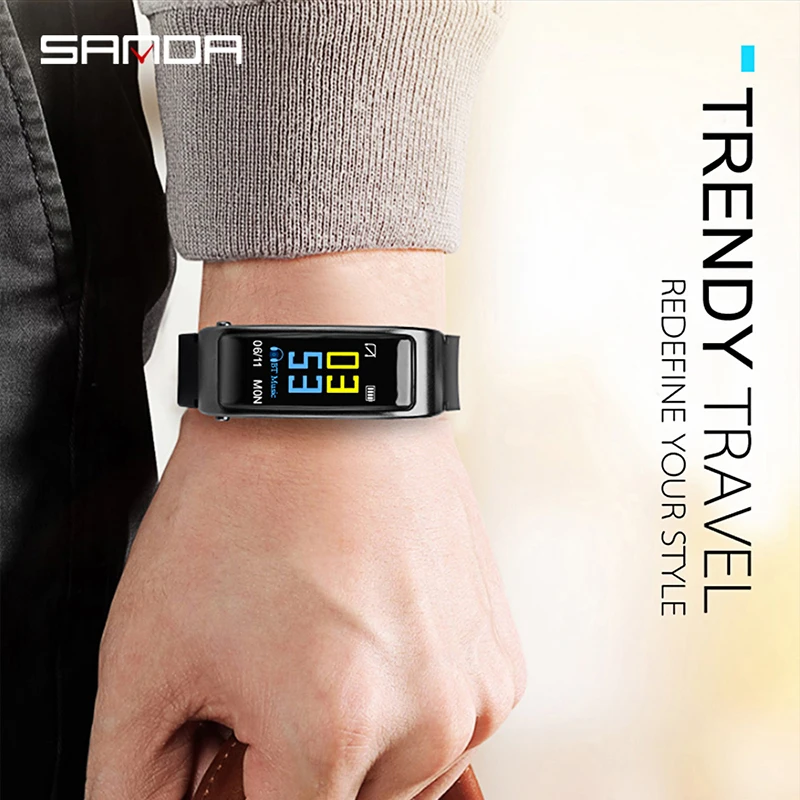 Смарт-часы SANDA мужские спортивные с Bluetooth и цветным экраном | Наручные часы