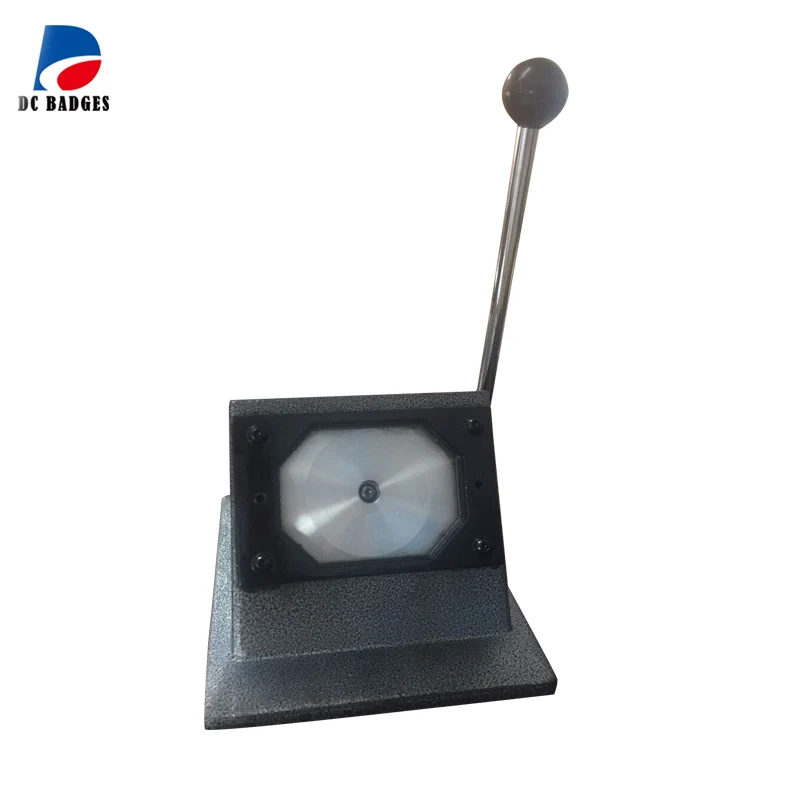 

80*53mm badge paper cutter cutting size 101*74mm Six side shape
