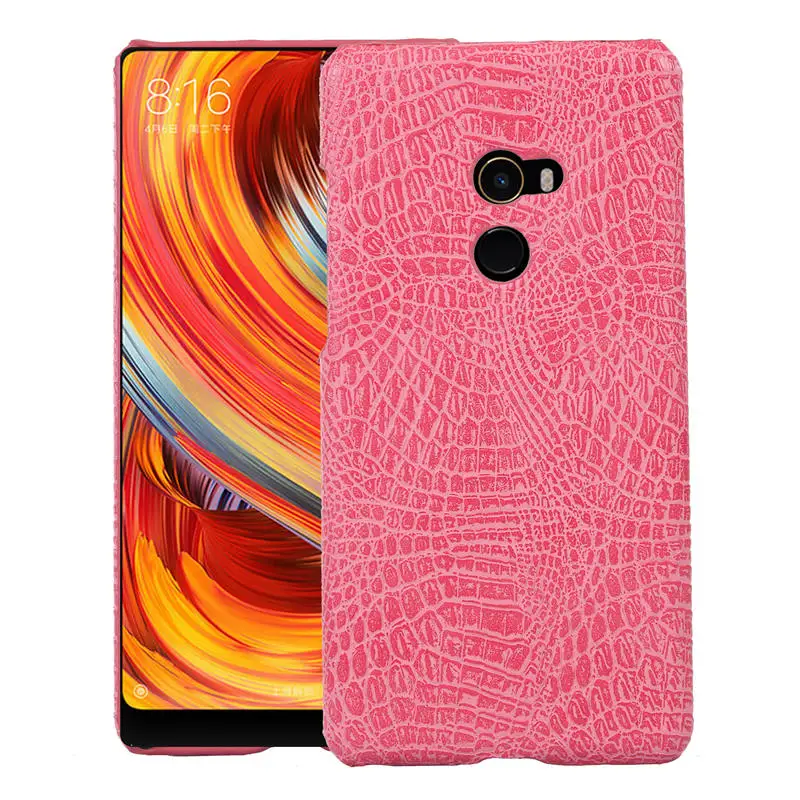 Для Xiaomi Mi Mix 2 чехол Mix2 Роскошный PU кожаный твердый пластиковый на заднюю панель