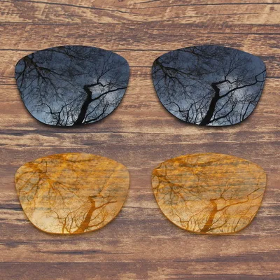 ToughAsNails поляризованные Сменные линзы для солнцезащитных очков Оукли Frogskins-несколько вариантов - Цвет линз: Black and Yellow