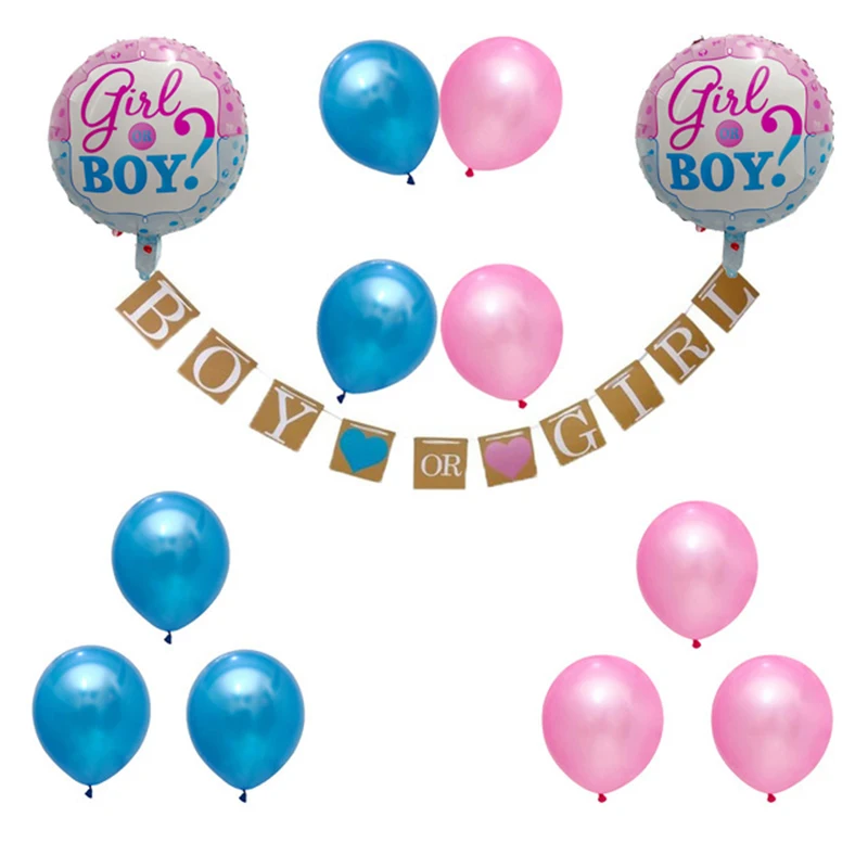 12 шт./компл. розовый фон для малышей голубых тонах мальчик или девочка латексных