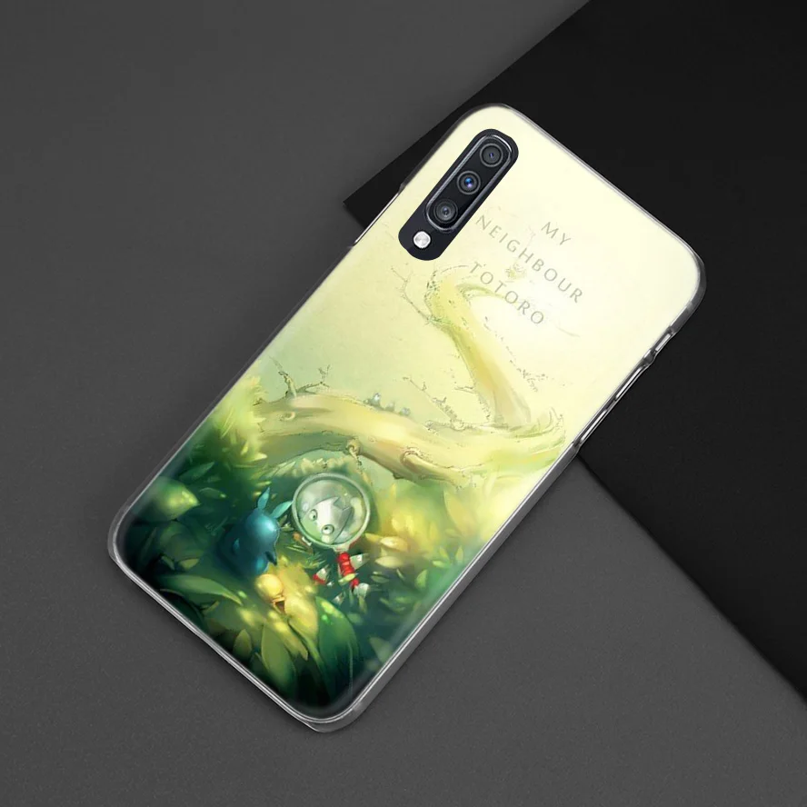 Studio Ghibli Унесенные призраками чехол для samsung Galaxy A50 A70 A20e A40 A30 A20 A10 A8 A6 плюс A9 A7 жесткий чехол для телефона с рисунком в виде крышка Away Totoro