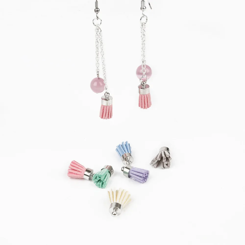 Корейская бархатная кисточка 18 мм серебряная медная подвесная Колокольчик для DIY