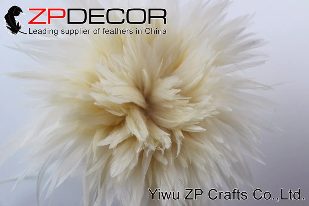 Zpdecor перья 4-6 дюймов 700-800 шт/комплект пушистый натуральный крем фиалка "петушиные перья" натянутый для свадебного украшения