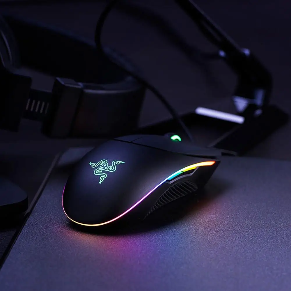 Оригинальный razer Diamondback Проводная игровая мышь RGB подсветка 16000 dpi Ambidextrous для
