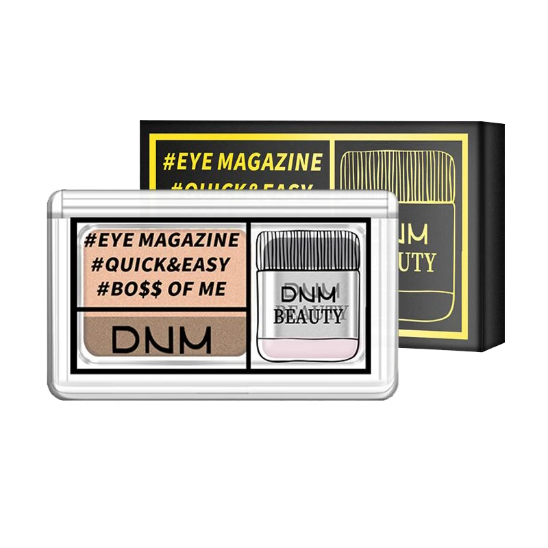 DNM Eyes Makeup Magazine Lazy Eyeshadow Stamp двухцветная мерцающая палитра водостойкая долговечная