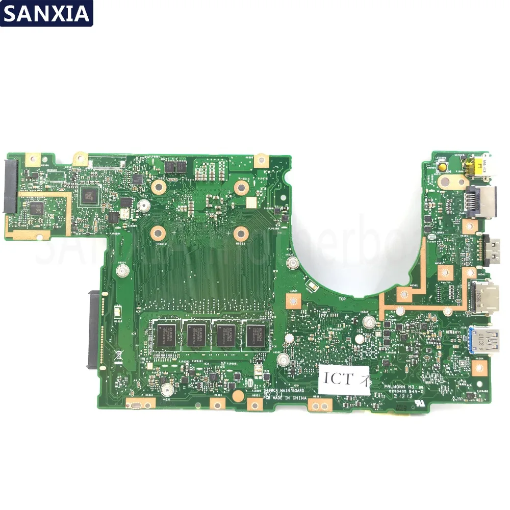 KEFU S400CA материнская плата для ноутбука ASUS VivoBook S500CA S400C S500C оригинальная материнская плата 4Гб-RAM I5-3317U
