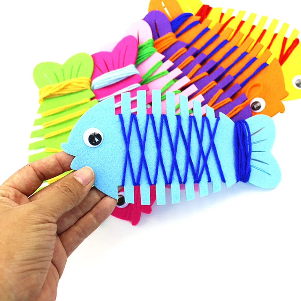 Искусственная рыба игрушка терпение мышление координация рук тренировка нитка