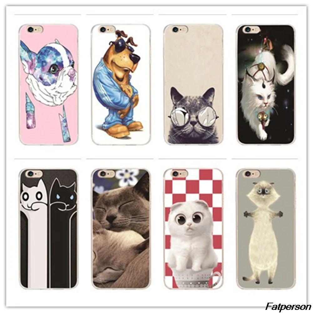 Милый чехол с мультяшным котом для Samsung Galaxy S6 S3 S4 S5 S7 edge S8 S8Plus телефона iphone 4 4s 5 5s 6 s