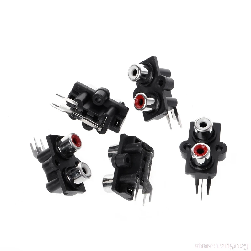 5 шт. печатная плата крепление 2 положения Стерео Аудио Видео Джек RCA разъем |