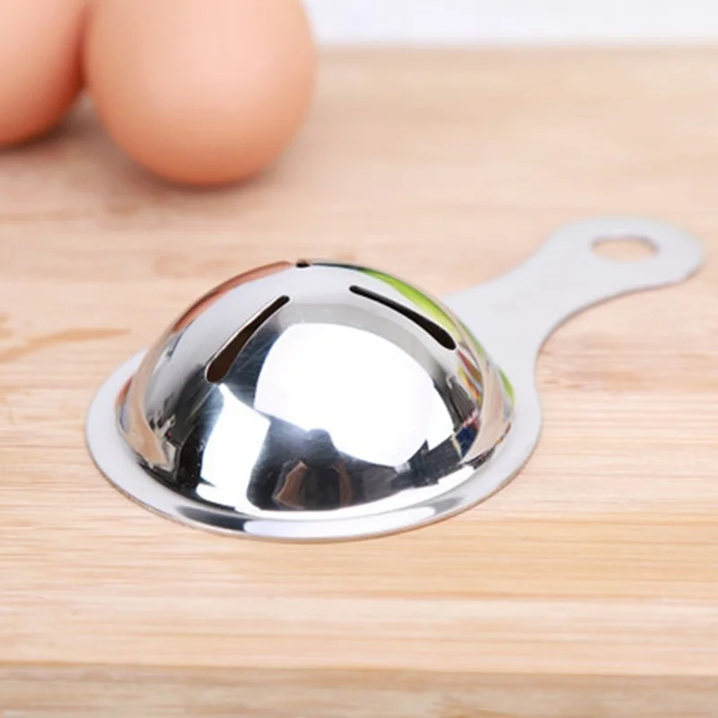 Egg White Separator Yolk Filter Extractor Stainless Steel Spoon Kitchen Divider Gadgets Separating Funnel Cooking Tool | Дом и сад