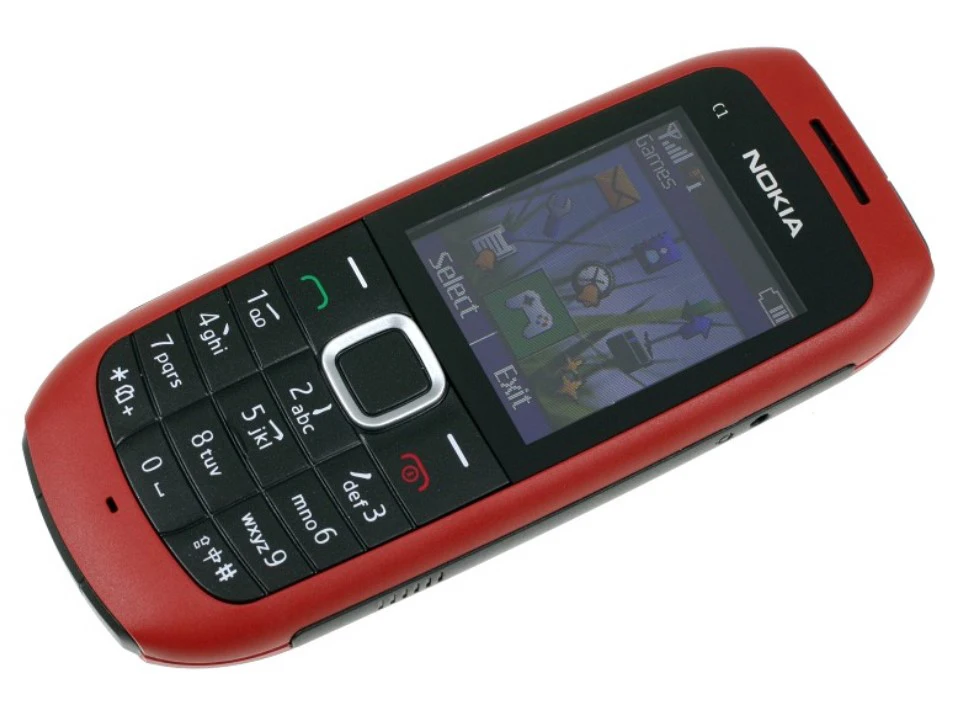 C1-00 Nokia Оригинальные разблокированные C1-00 с двумя sim-картами мобильные телефоны GSM Бар Мобильные телефоны один год гарантии отремонтированный