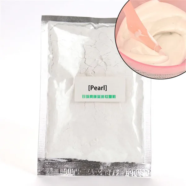 Pearl DIY SPA качество коллаген Гиалуроновая кислота мягкая маска пудра маска для лица против старения против морщин отклеивается резиновая маска пудра 20 г - Цвет: Pearl