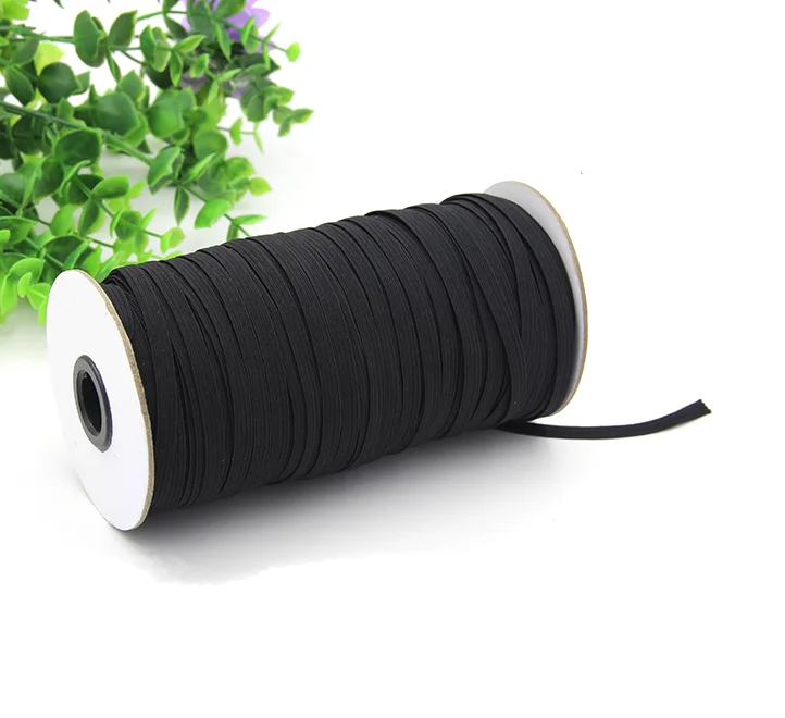 

one roll 3/6/9mm Elastic thread black/white color Elastic Bands elastic rope for wedding dress/corselet/baby dress E-1