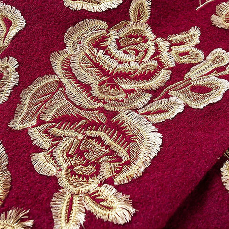 Женское двубортное пальто с цветочной вышивкой Осеннее/зимнее 2019|woolen overcoat|fashion