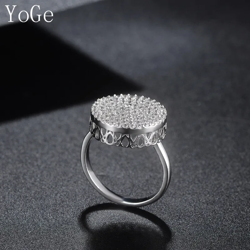 YoGe свадебные и вечерние ювелирные изделия для женщин R2560 модный дизайн AAA CZ Кольцо