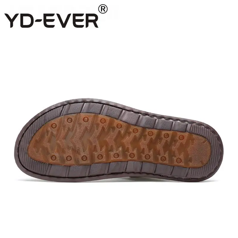 YD-EVER Лидер продаж Новинка модная летняя пляжная Мужская обувь для отдыха кожаные