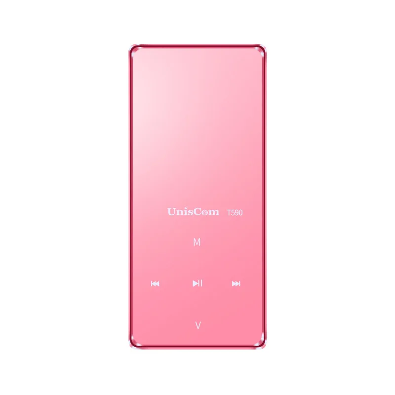 Розовый Uniscom T590 зеркало bluetooth Спорт без потерь HiFi MP3 плеер портативный аудио FM радио Электронная книга APE Flac музыкальный плеер - Цвет: Розовый
