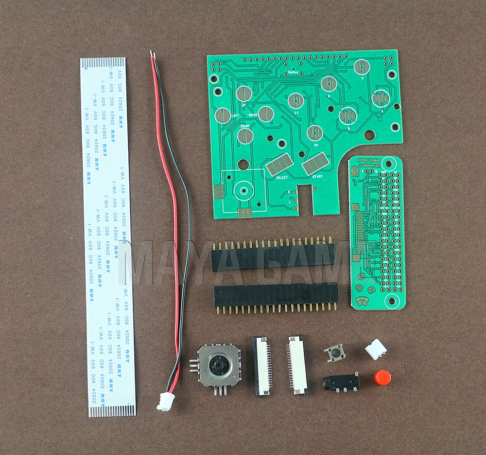 Новый DIY 6 кнопками доски PCB переключатель разъем провода комплект для Raspberry Pi GBZ Game