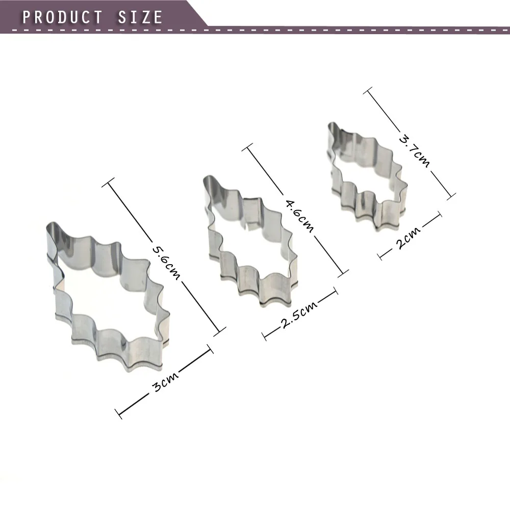 Рождественская форма для выпечки в виде листа омелы нож торта и печенья Форма из