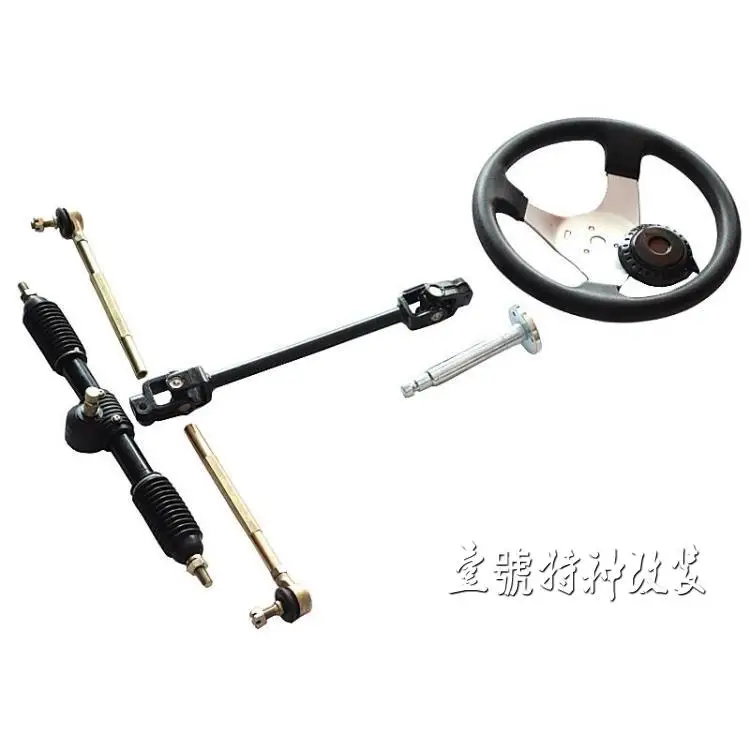 GO KART KARTING детская коляска ATV UTV рулевая шестерня с зубчатой рейкой U Joint Tie Rod с рулем 42 см