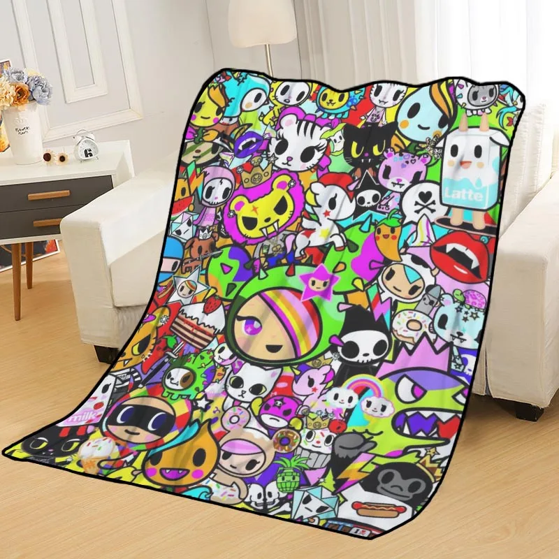 Новое поступление Tokidoki одеяло с принтом мягкое для дома/дивана/офиса портативное