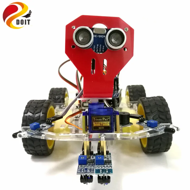 DOIT Bluetooth управление 4WD робот шасси автомобиля с UNO R3 доска + Мотор привод щит