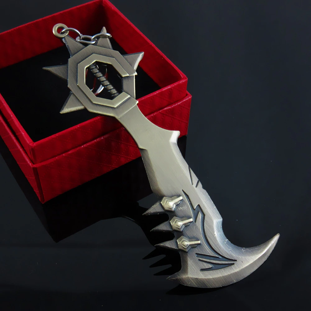 2017 Горячей Продажи Брелок Glory Исполнения Офицер Draven Метательный Топор 12 см Металл