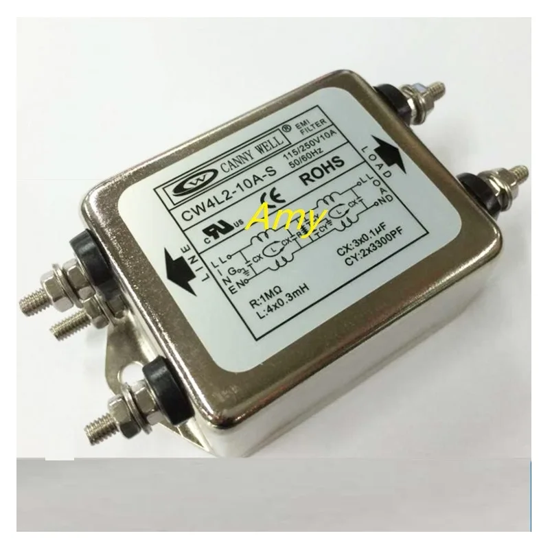 Тайваньский фильтр электромагнитных помех CW4L2 10A 20A S, двухступенчатая дезактивация, однофазный 220 В