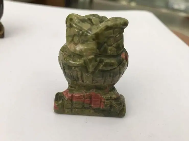 

New style natural crystal carving animal owl, owl household decoration