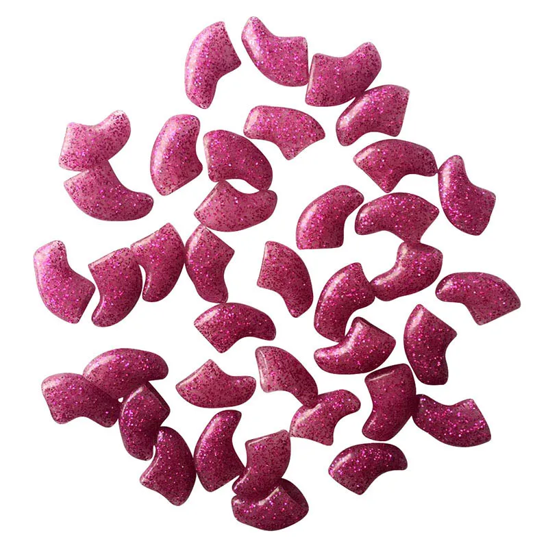 20 шт./пакет мягкие колпачки для когтей кошек лап протектор с бесплатным клеем