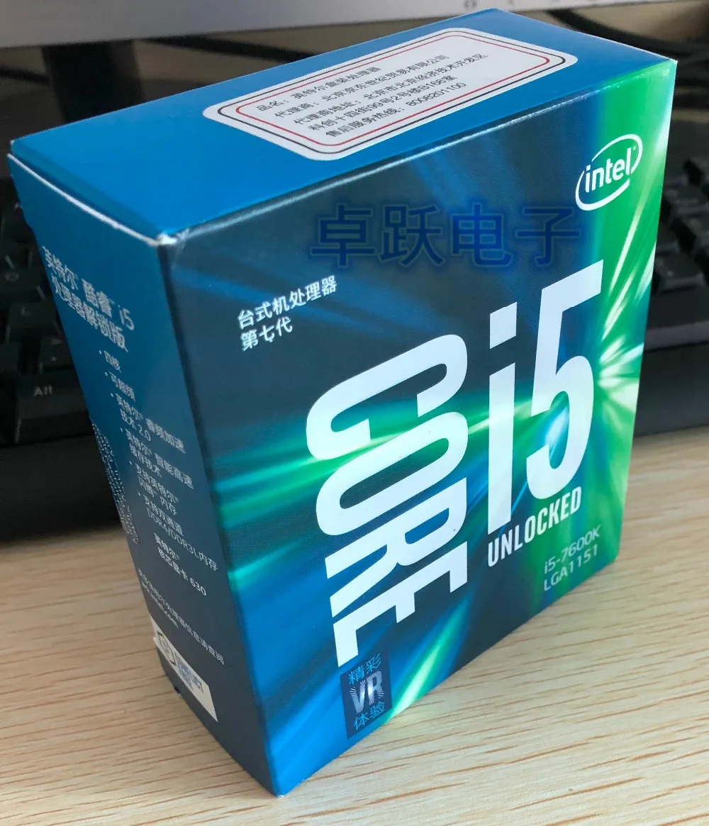 Intel Core i5-7600K I5 7600K Boxed processor CPU LGA 1151-land FC-LGA 14 nanometers Quad-Core cpu free shipping | Компьютеры и офис
