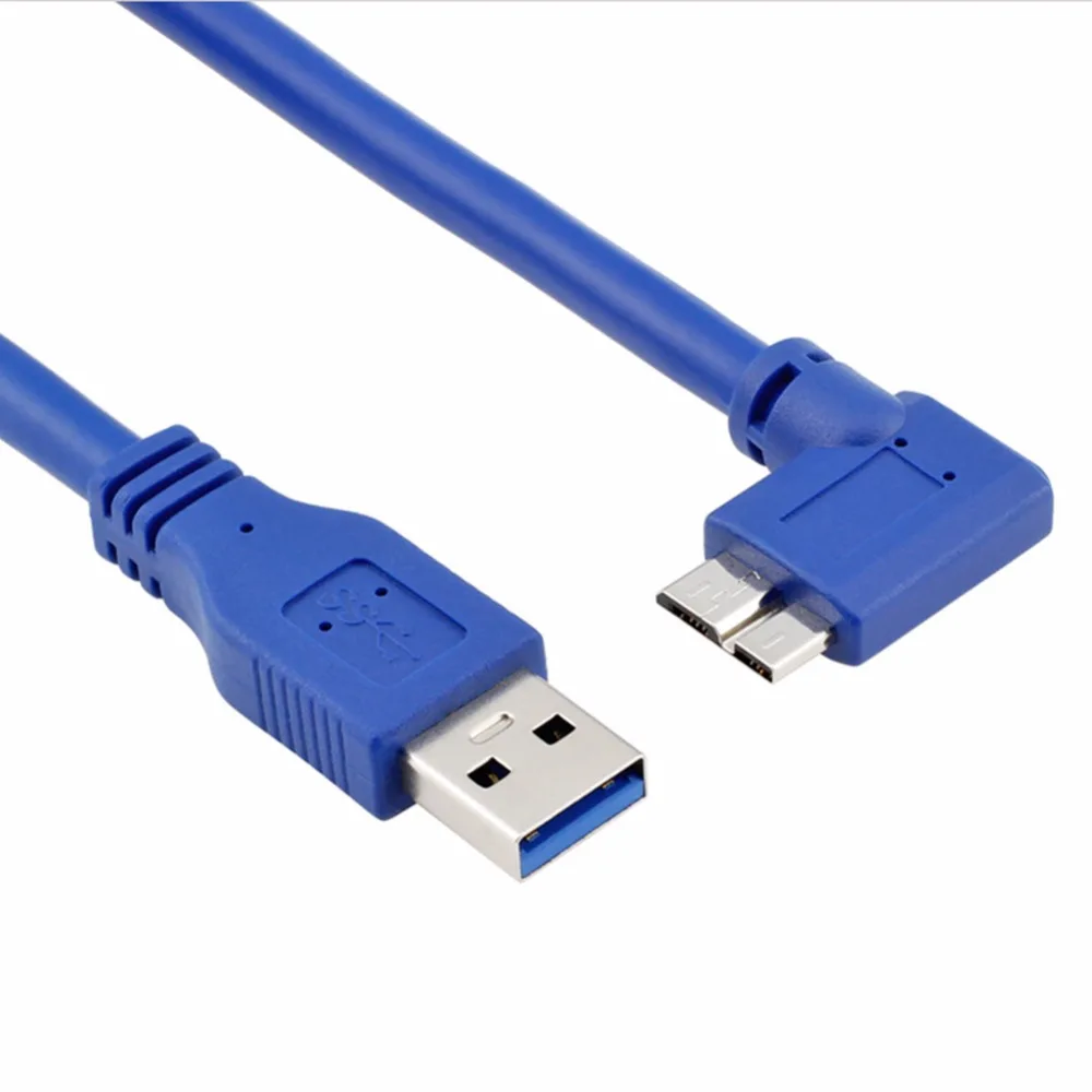 Кабель SuperSpeed USB 3 0 со штекером типа А на прямоугольный Micro-B-круглый синий |