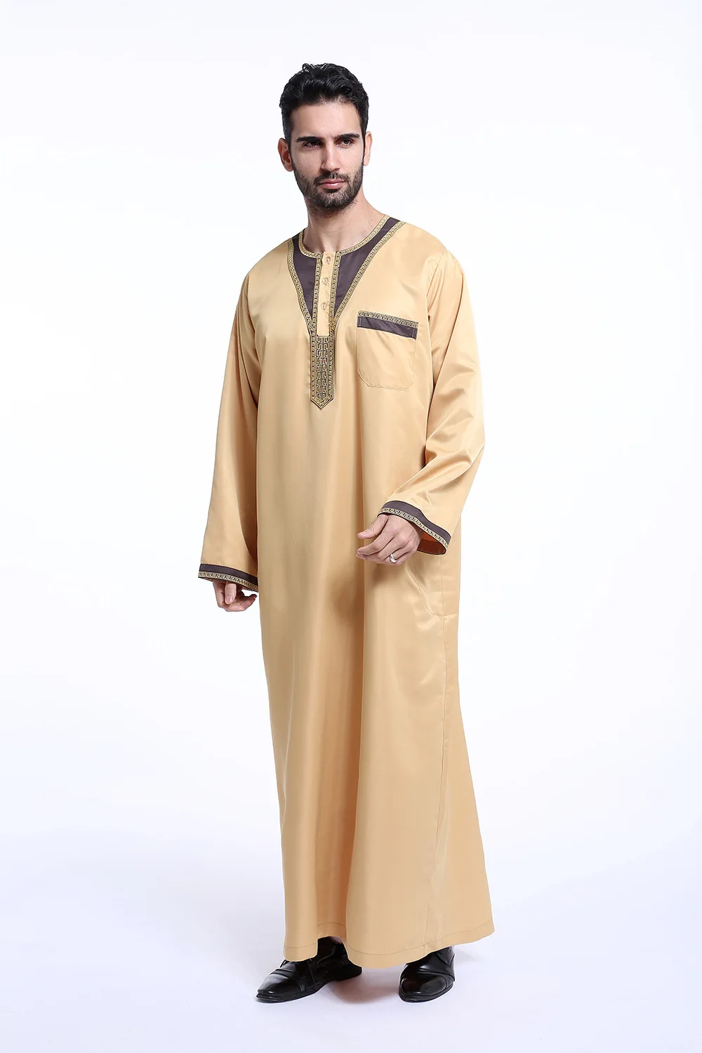 Arab jubba tobe Musulman Арабская абайя платье с длинными рукавами Arabe Саудовская Аравия