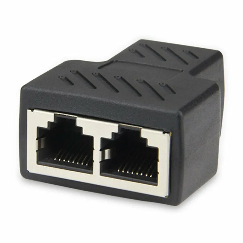 Сплиттер адаптер RJ45 1 2 порта s гнездовой порт LAN Ethernet сетевой сплиттер для