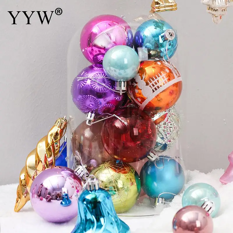 

Christmas Xmas Tree Ball Bauble Colorful Balls Hanging Home Party Ornament Gift Decor Party Supplies Christmas Decorations