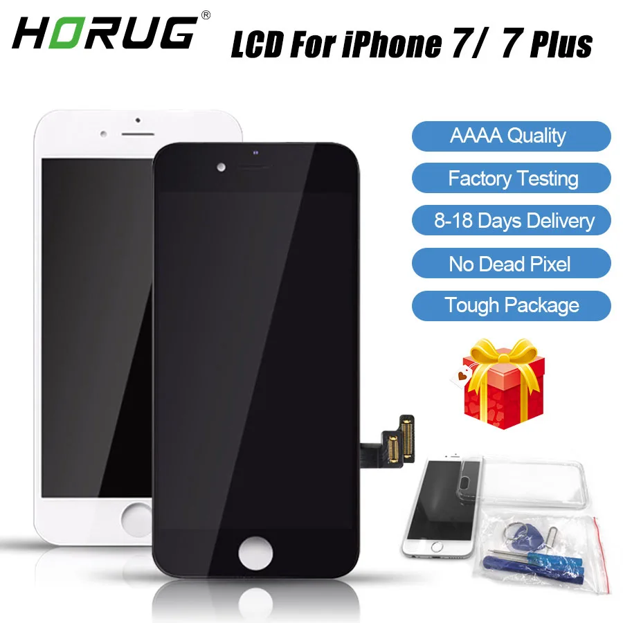 PUDINI AAAA 100% Оригинальный ЖК экран для iPhone 7 Plus дисплей сменный сенсорный Наборы
