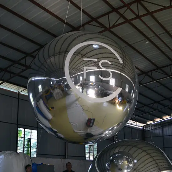

Colourful Inflatable Mirror Ball For Fashion Show Customized Unique Decoration