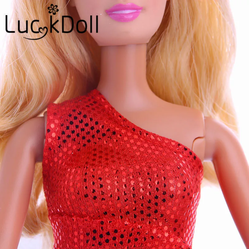 LUCKDOLL украшенные пайетками топы с воротником в горошек + укороченные штаны для