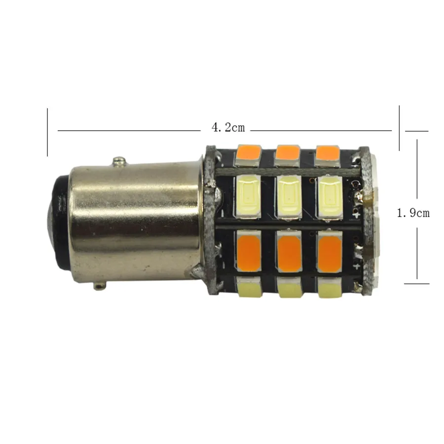 Светодиодный стоп светильник 2 шт. 1157 5630 33SMD BAY15D Янтарный/белый 33 светодиодный s S25