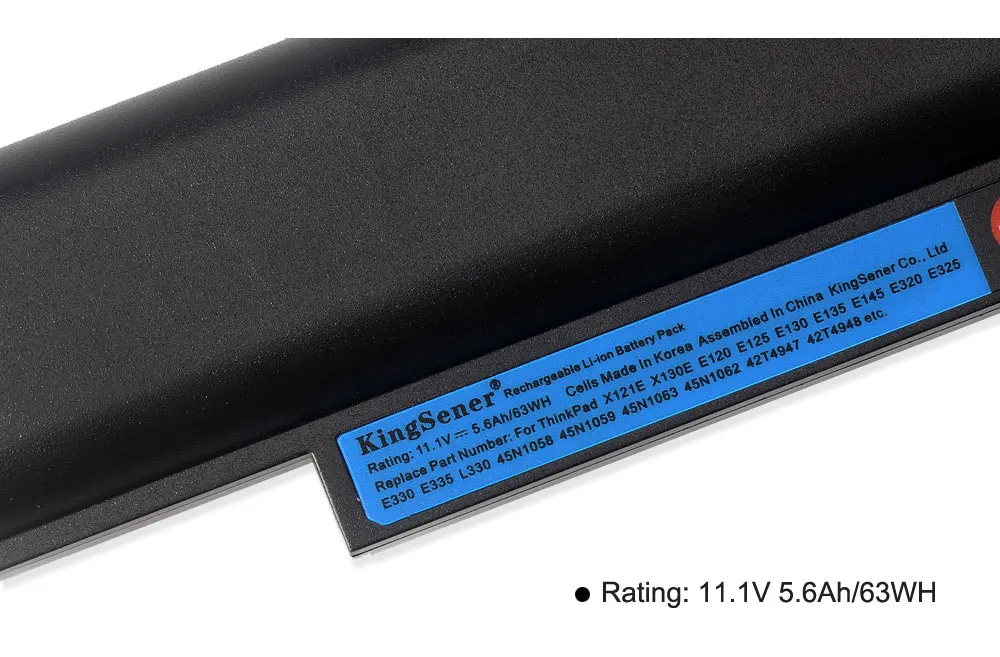 KingSener X121E X130E Батарея для lenovo ThinkPad E120 E125 E130 E135 E145 E320 E325 E330 E335 L330 45N1058 45N1059 X131E X140E