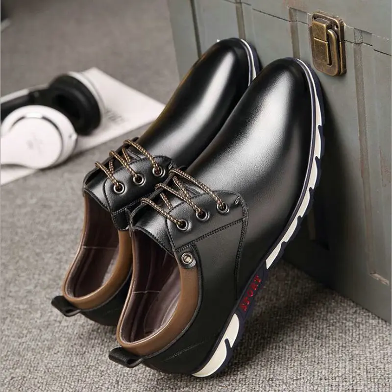 Новинка 2019 классические удобные мужские повседневные лоферы кожаные туфли