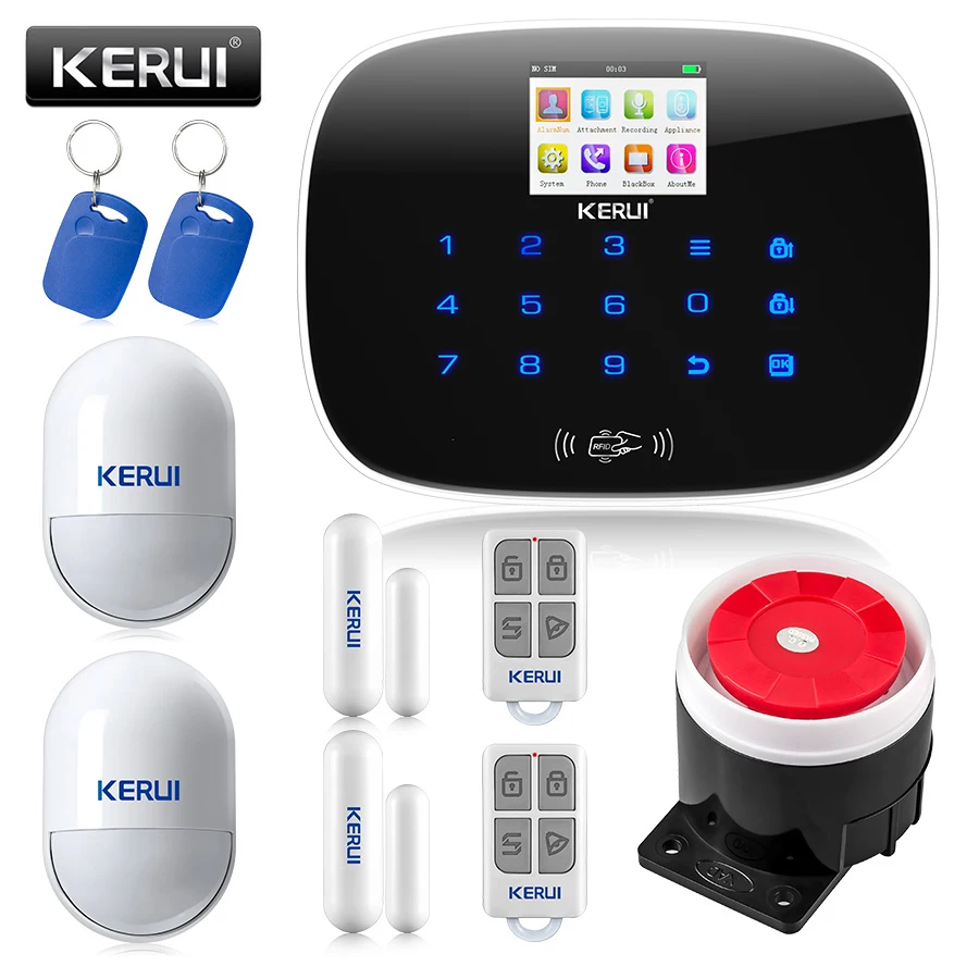KERUI G19 беспроводная домашняя охранная сигнализация RFID GSM датчик движения Android IOS