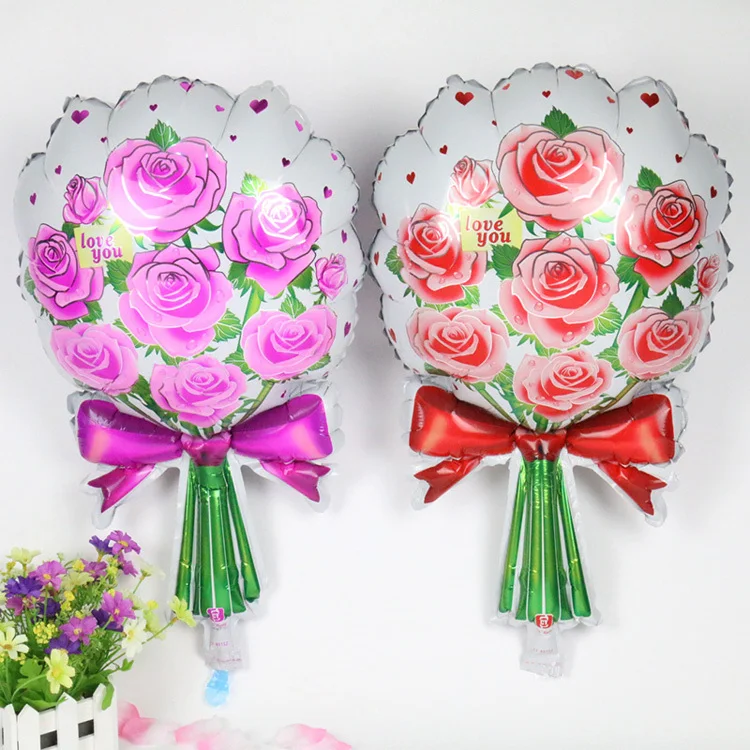 41*64 см роза цветок алюминиевые шары день рождения Декор шары|balloons birthday|balloon