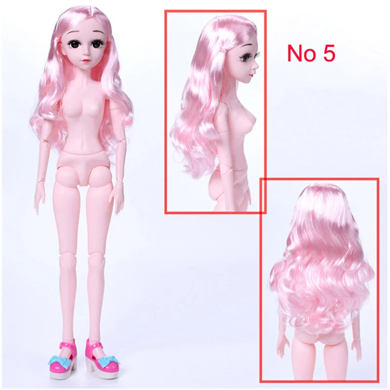 1/3 BJD женская кукла Гибкая обнаженная модель тела с красивой 3D макияж глаз головы