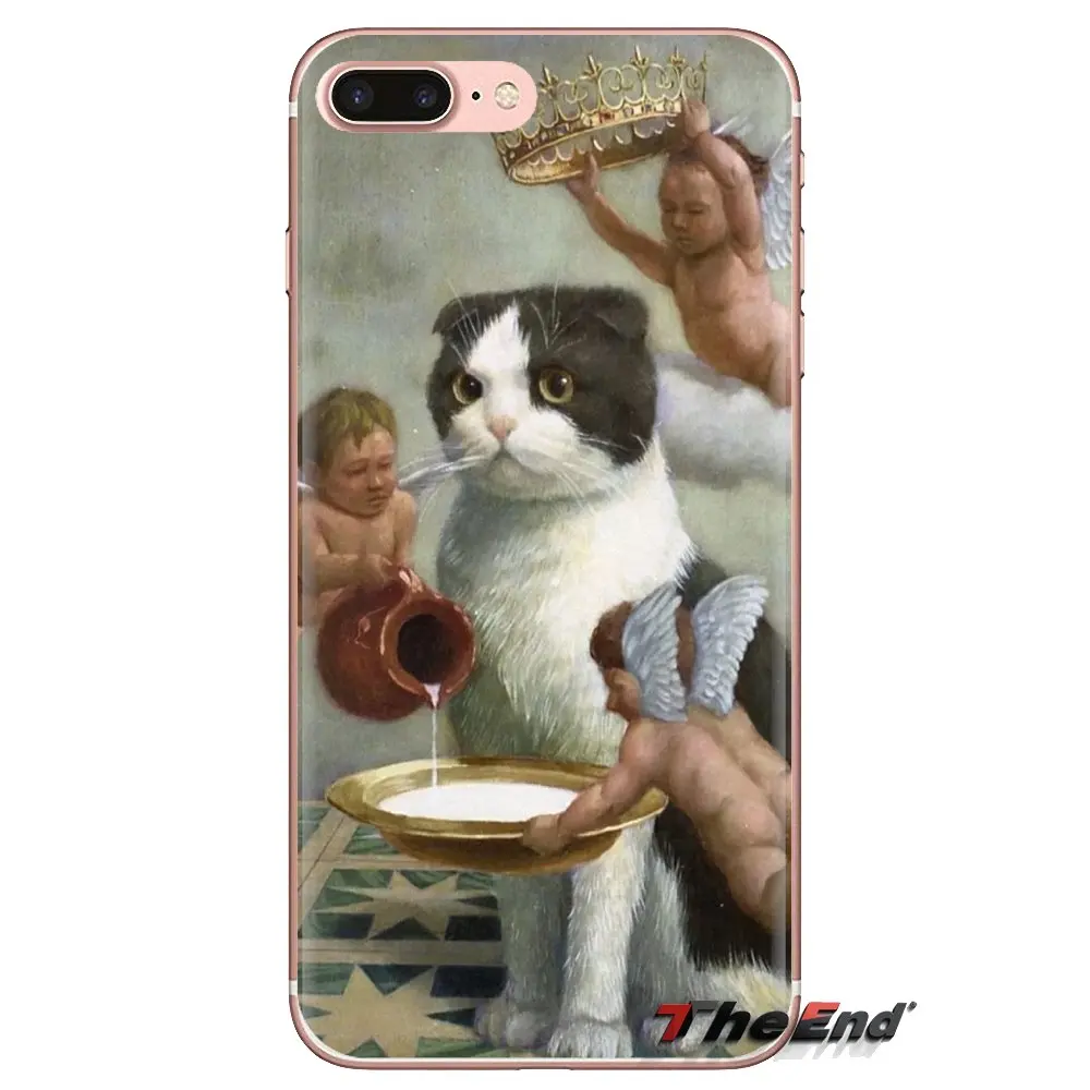 Для Huawei G7 G8 P7 P8 P9 P10 P20 P30 Lite Mini Pro P Smart Plus 2017 2018 2019 чехол из ТПУ Leonardo da Vinci Mona Lisa Pat Cat |